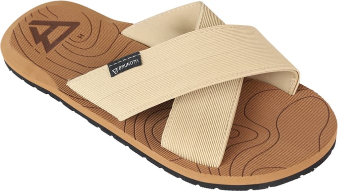 Brunotti - Capu Mannu Slippers Heren - Cross Flip Flops - Sand - 45