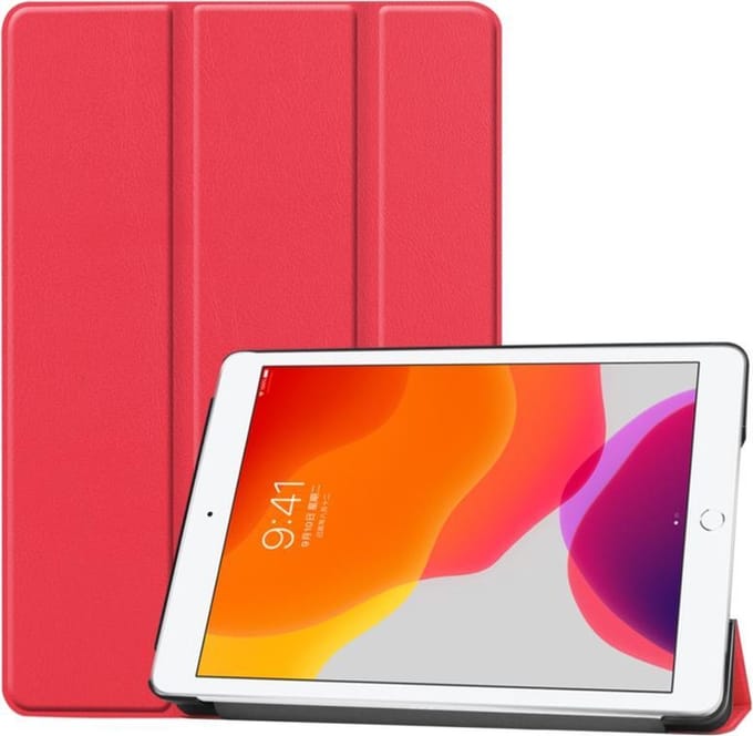 Bescherm-Cover Hoes Map geschikt voor iPad 10.2 - 2019 - Rood