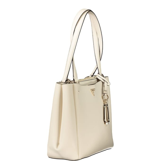 GUESS Handtas Schoudertas Talent Multi Comp Tote Cream White Crème