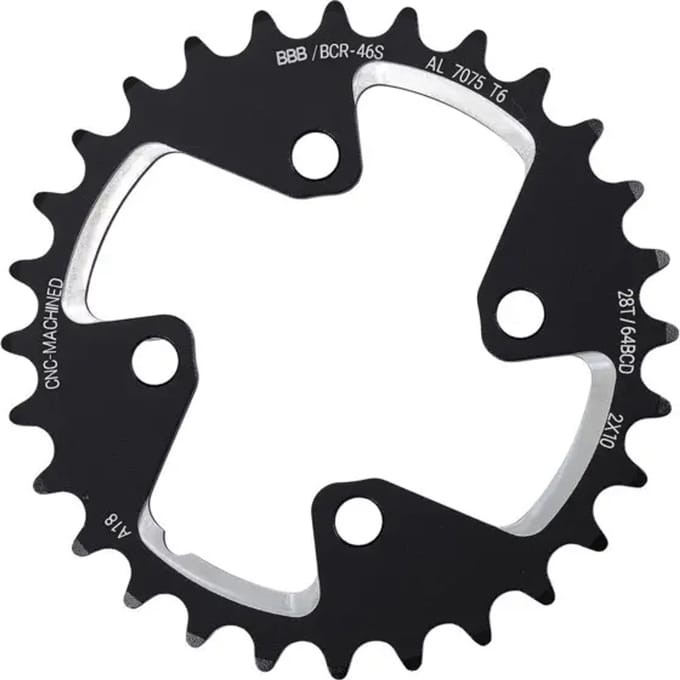 Bbb Shimano Xt Bcr-46s 64 Bcd Kettingblad Zwart 28t