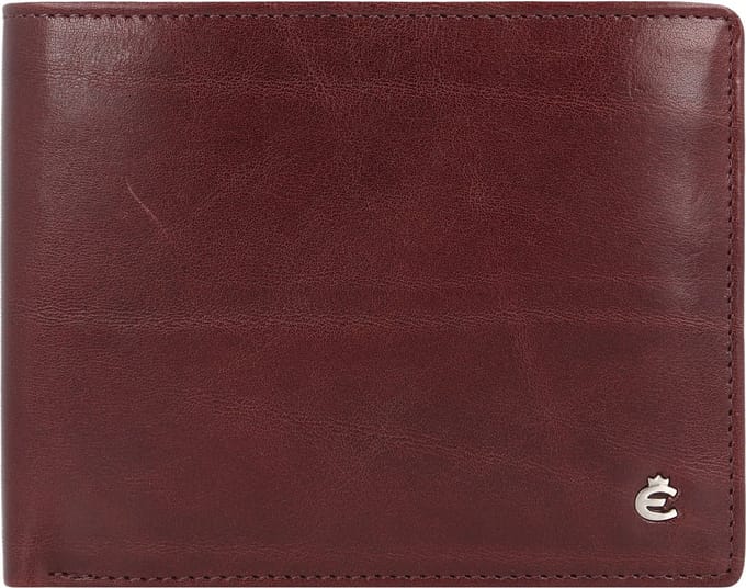 Esquire Toscana Portemonnee RFID-bescherming Leer 12 cm - Jongens - Horizontaal - coffee