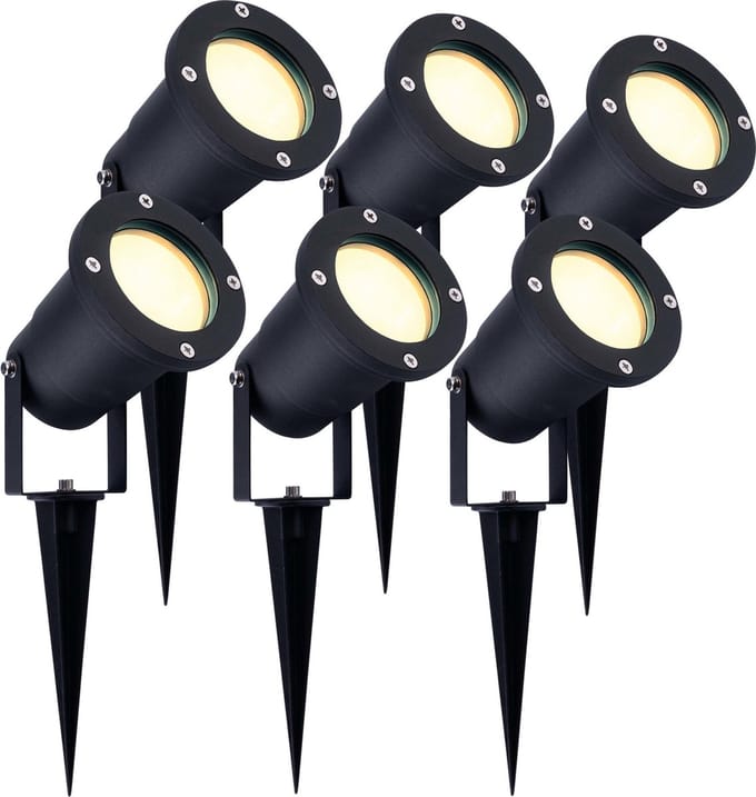 Ledvion - 6X LED Prikspots - IP65 - 5W - 2700K - 1M