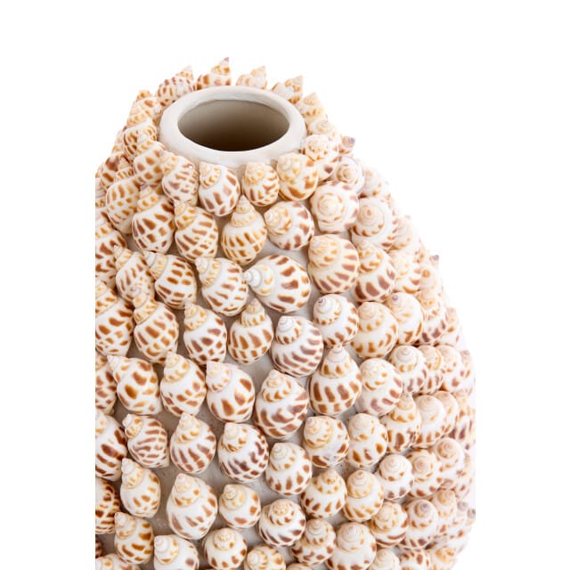 Light & Living - Vaas SHELL - Ø19x28.5cm - Bruin