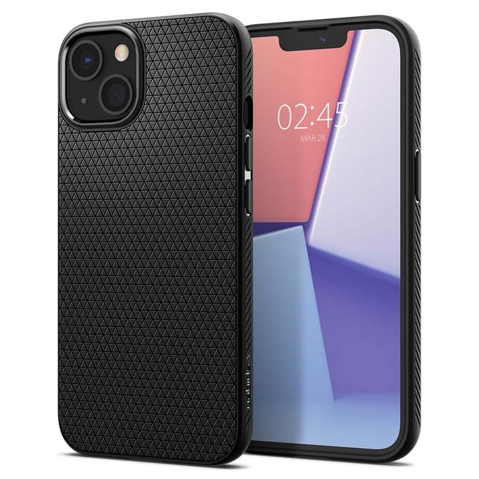 Spigen Liquid Air™ Backcover voor de Apple iPhone 13 Mini - Zwart