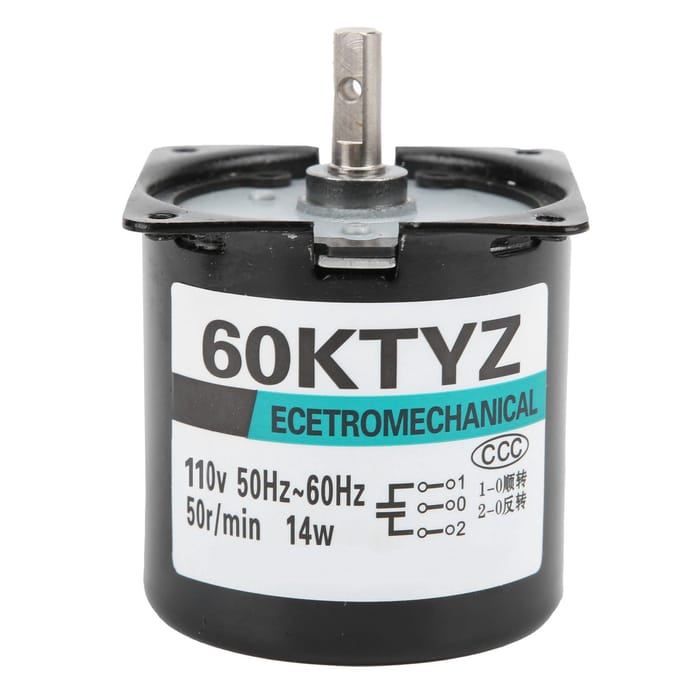 AC Synchrone Motor 14W 2-weg Hoge Torsie Permanente Magneet Centrale As Beugel