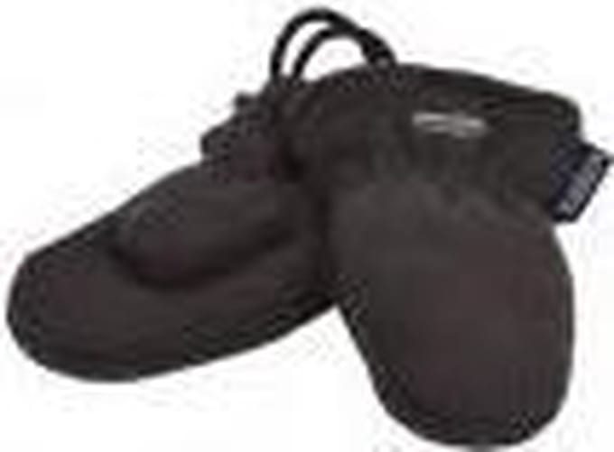 Wanten Kinderen met Touwtje - Fleece - Thinsulate Voering - 2j - Zwart