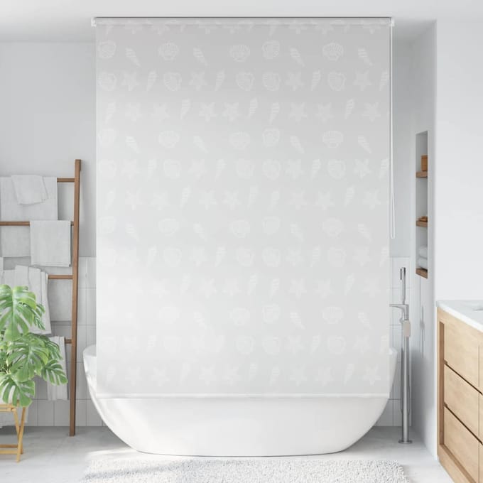 vidaXL - Rolgordijn - voor - douche - zeester - 160x240 - cm