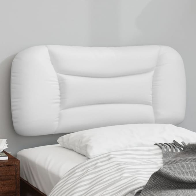vidaXL - Hoofdbordkussen - "Hvar" - 90 - cm - kunstleer - wit