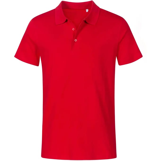 Herenpolo 'Jersey' met korte mouwen Fire Red - S