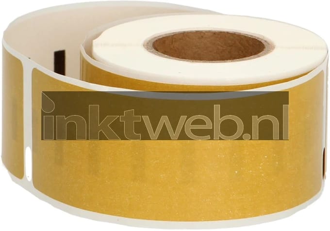 FLWR - Labels / Dymo 99010 / goud / Geschikt voor Dymo