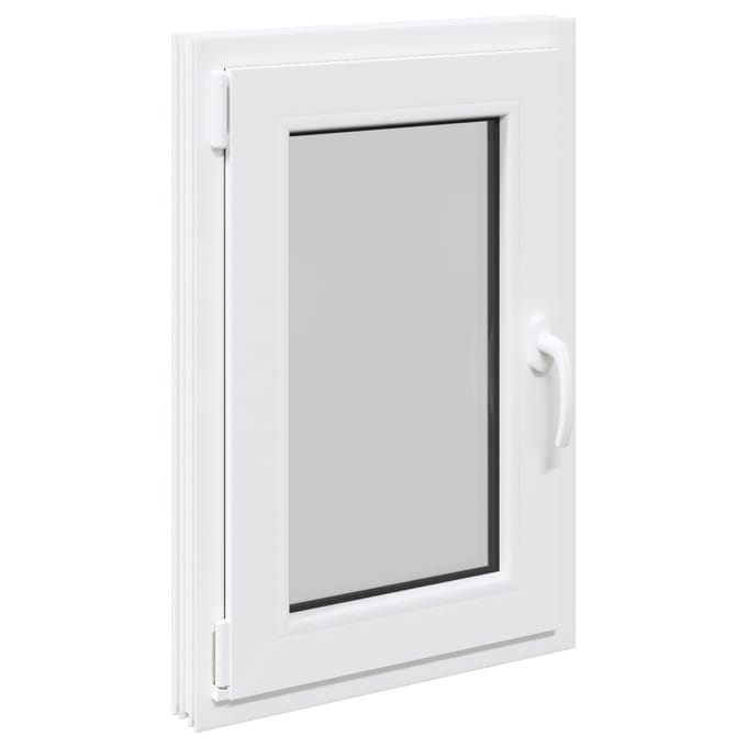 vidaXL - Kleur - binnenkant - kelderraam - Wit - RISOR - 50 - x - 75 - cm