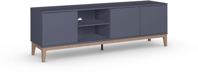 Pelle-Tv-meubel - 3-deuren - Grijs