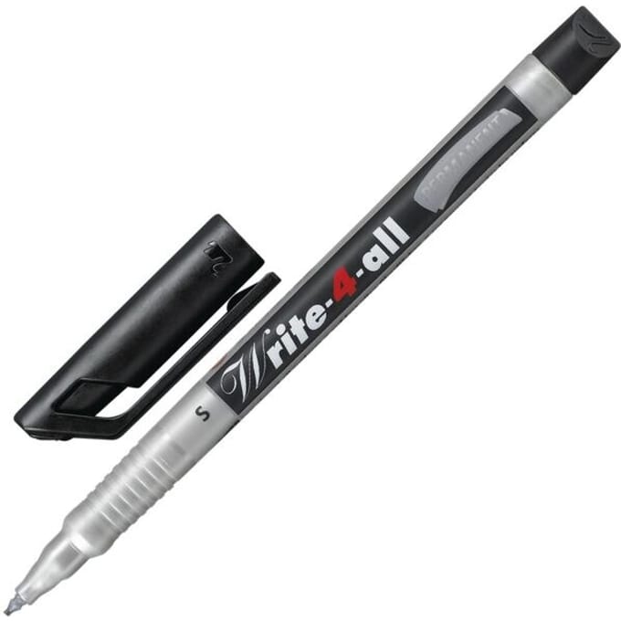 STABILO Write-4-All - Permanent Marker - Superfine 0,4 mm - Zwart - per stuk