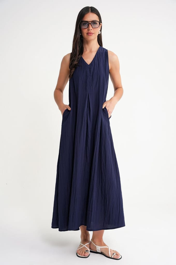 V-hals Maxi Jurk