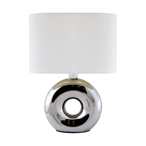 STRÜHM GOLF Tafellamp - E14 - 1 Lichtpunt - Chrome/ Wit