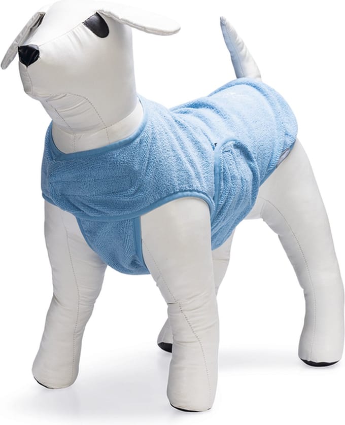 Beeztees Aras - Hondenbadjas - Blauw - 32 cm