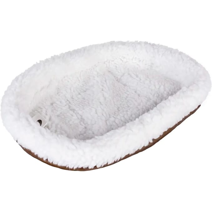 Duvoplus - Knaagdier - Mand Ovaal Schapenvacht 32x24CM wit/blauw