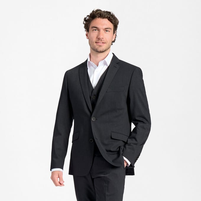 Sunwill Men’s Traveller Colbert Blazer in Modern Fit | Antraciet | Maat 48