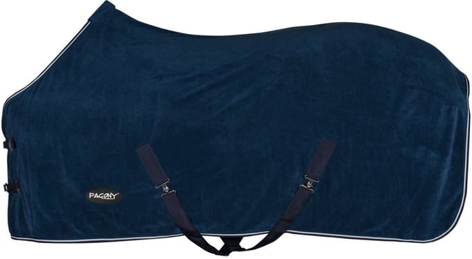 Pagony Quick Dry Zweetdeken - Paardendeken - Maat: 175 - Donkerblauw - Polyamide