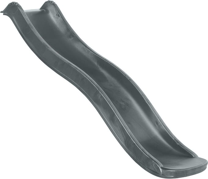Kunststof glijbaan Tweeb - 175 cm - Platformhoogte 90 cm - Antraciet Grijs