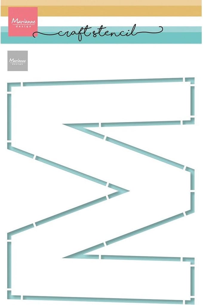 Marianne Design Craft Stencil M-letter