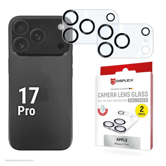 Displex CamGlass All-In-One Camera Protector geschikt voor Apple iPhone 17 Pro