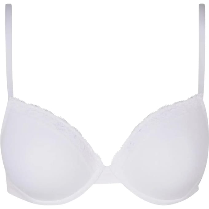 Urban Classics - Basic Cotton Lace 2Pack BH - 80C - Wit/Wit