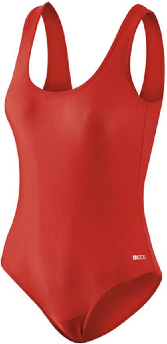 BECO Badpak U-rug Dames - Polyamide - Rood - Maat 36