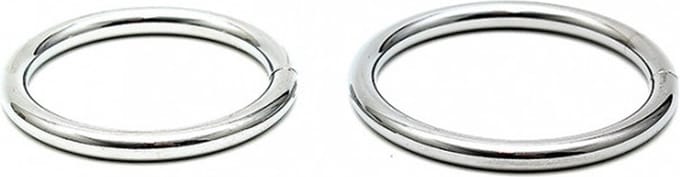 Bondage Play stalen cockring set - 40+45 mm