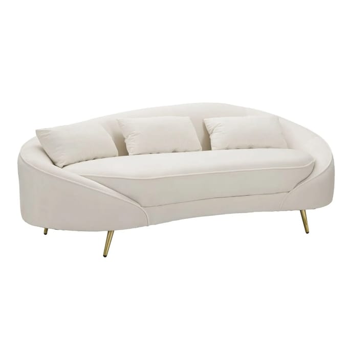 Bank 3 Seaters Oslo With Cushions Cream 185×84×68 cm