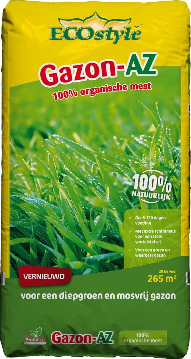 ECOstyle Gazon-AZ - 20 kg - gazonmeststof voor 200 m2
