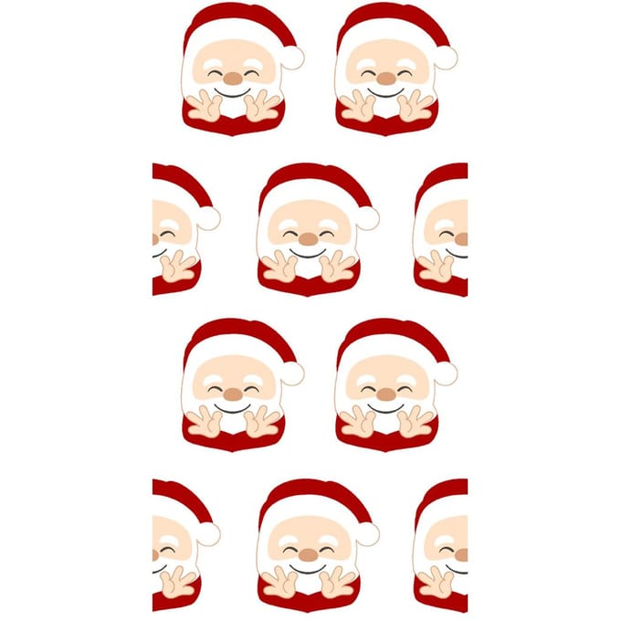 Papieren zakdoekjes "Hello Santa"