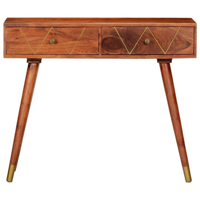 vidaXL - Wandtafel - 90x35x76 - cm - massief - acaciahout