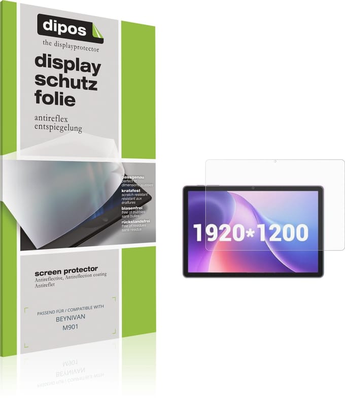 dipos – 2x Matte Beschermfolie geschikt voor BEYNIVAN M901 | Krasbestendige & antireflecterende Screenprotector Ultra-Thin