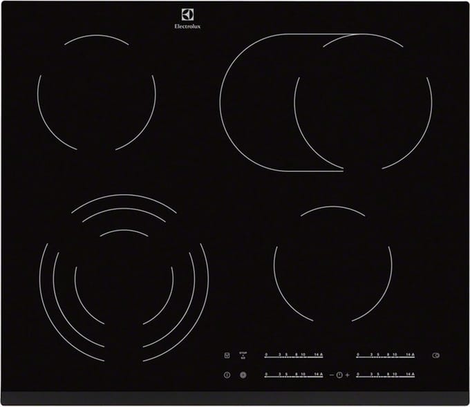 Electrolux EHF6547FXK kookplaat Zwart Ingebouwd 4 zone(s)