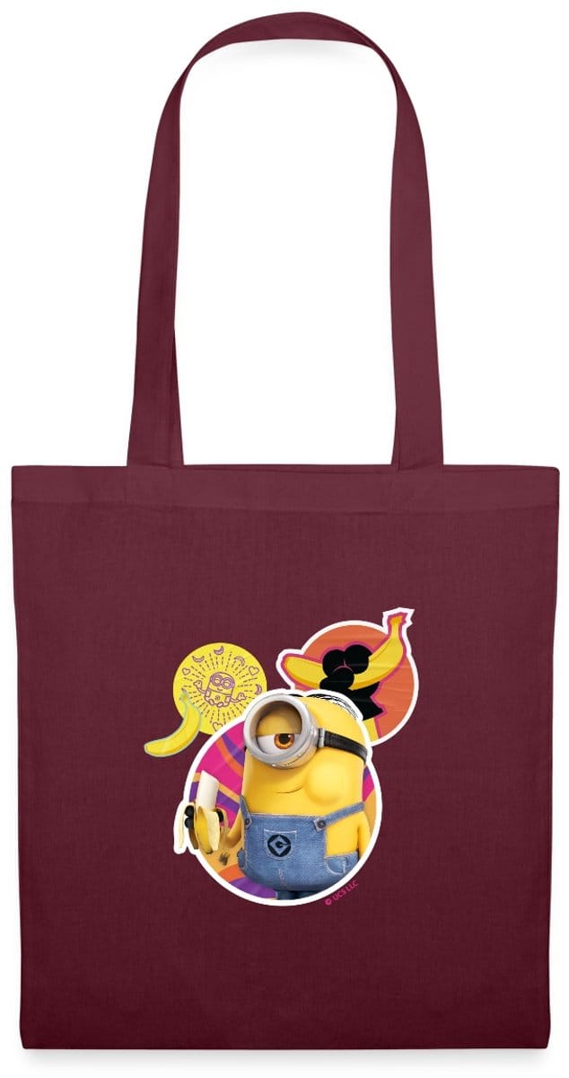 Minions Stuart Met Banaan Tas Van Stof Schoudertas