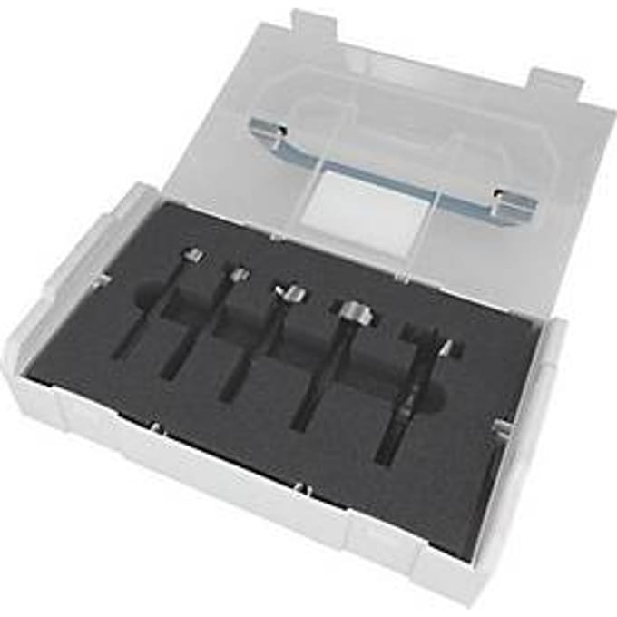 Bright High Speed Forstner boor, ronde as, set 5 st., diameter 15/20/25/30/35 x 50/90 mm