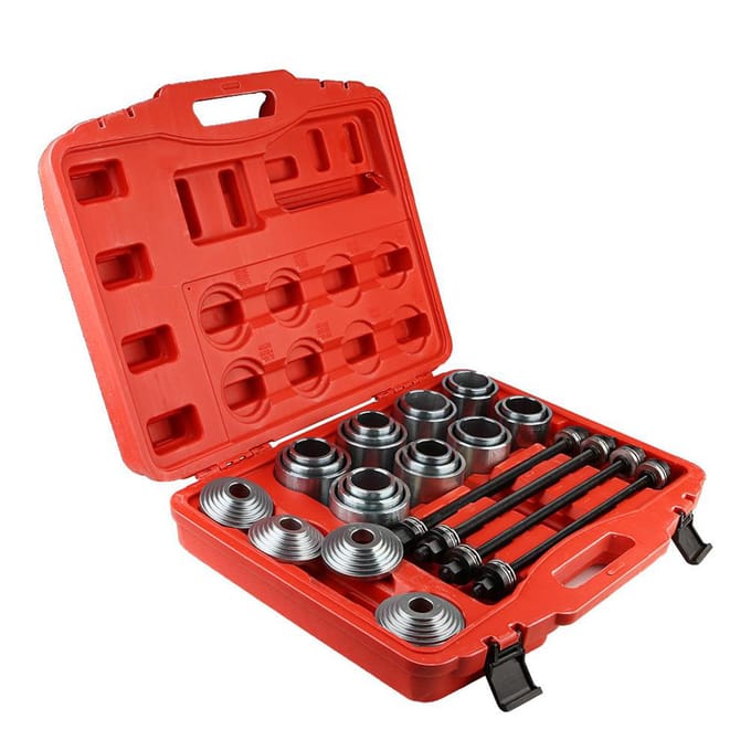 Kit d'outils universels pour démontage et insertion de roulements de voiture, 36 pièces noir