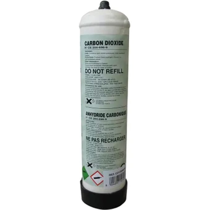 Telwin Oxyturbo - Eenmalige Co2 Gasfles - Voor Mignon En Micro - 950 Ml