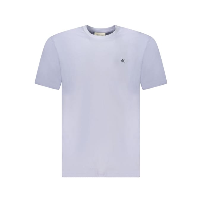 Calvin Klein Ss Classic Monogram T-shirt Casual Blue Größe: M | Basic T-Shirts Outlet | Herren | Blau