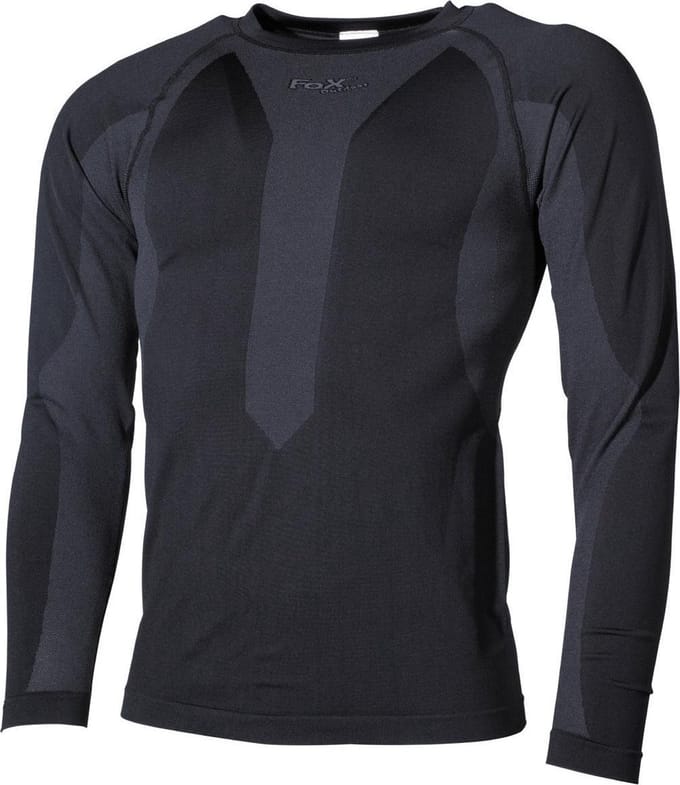 Fox Outdoor - Thermo onderhemd, thermoshirt  -  Longsleeve  -  Zwart - MAAT S