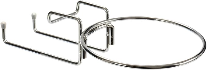 Kinvara Wijnkoeler houder - metaal - wijn / champagne - zilver - RVS - tafel beugel - ijsemmer frame