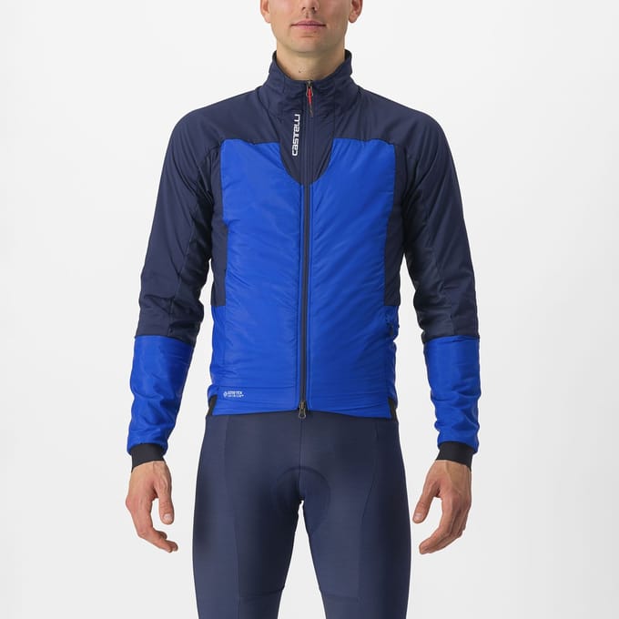 Castelli Fietsjack Heren Blauw - FLY THERMAL JACKET VIVID BLUE-BELGIAN BLUE - XL