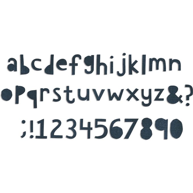 Sizzix Bigz Ponssjabloon " XL Alphabet Die - Cutout Lower by Tim Holtz"