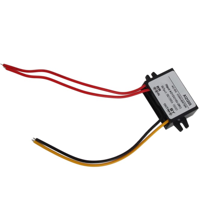 AC 10?28V naar DC 12V Buck Converter AC DC Step Down Voedingsmodule (5A) 5A