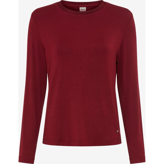 Brax Dames Shirt  Style CARINA L wine red, donkerrood, maat 36