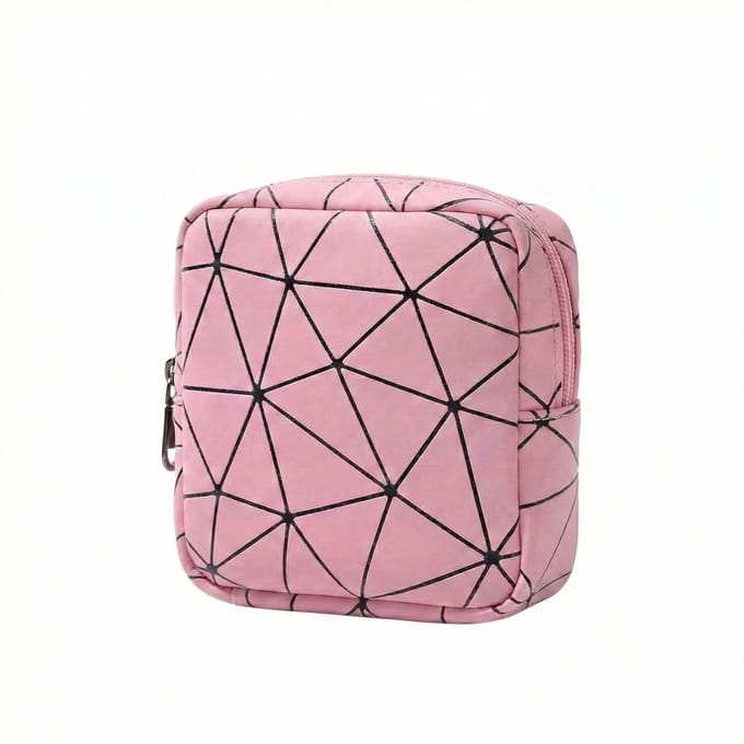 Consumerce® Maandverband Tasje - Roze - Mini Toilettas Dames 0,7L