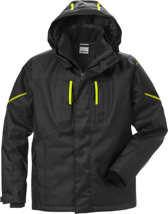 Fristads Airtech® Winterjack 4058 Gtc - Zwart/hi-vis geel - L