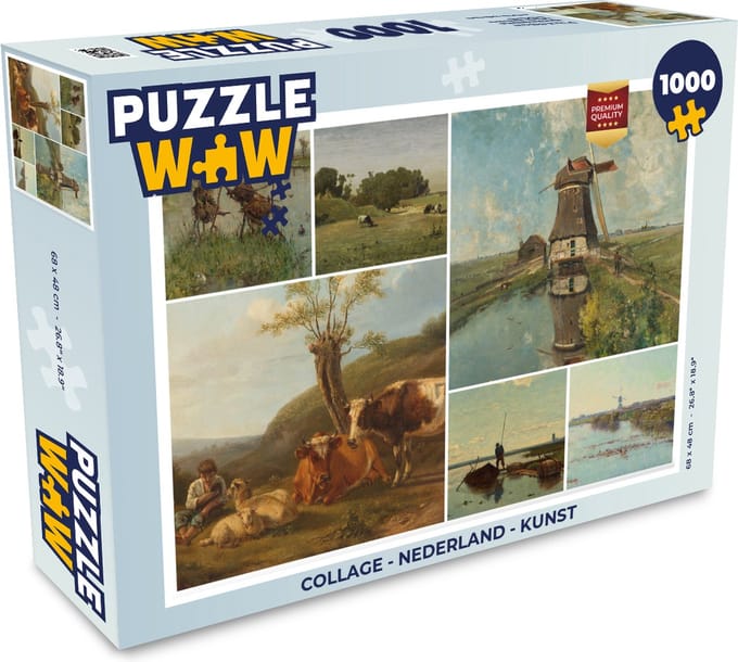 Puzzel Collage - Nederland - Kunst - Legpuzzel - Puzzel 1000 stukjes volwassenen