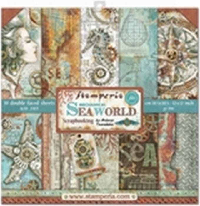 Stamperia Sea World 12x12 Inch Paper Pack (SBBL64)